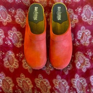 Sanita Red Clogs
